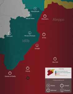 گذرگاه های مهم در شمال غربی سوریه 