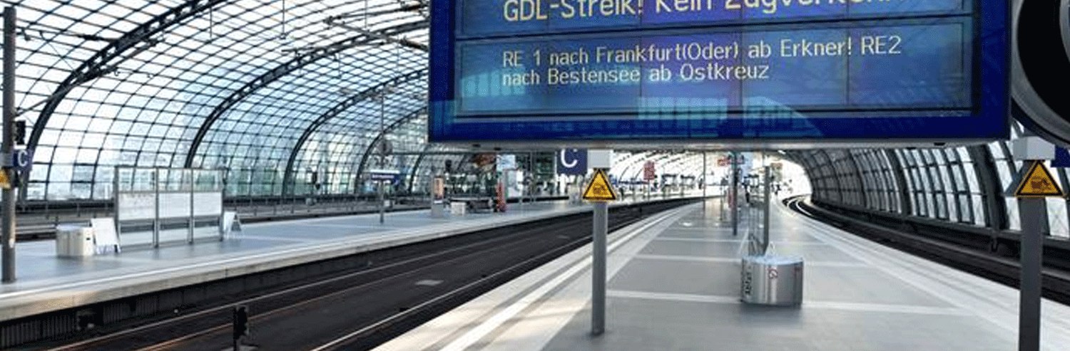 انعطاف راه آهن آلمان در آستانه دور سوم اعتصاب لوکوموتیورانان