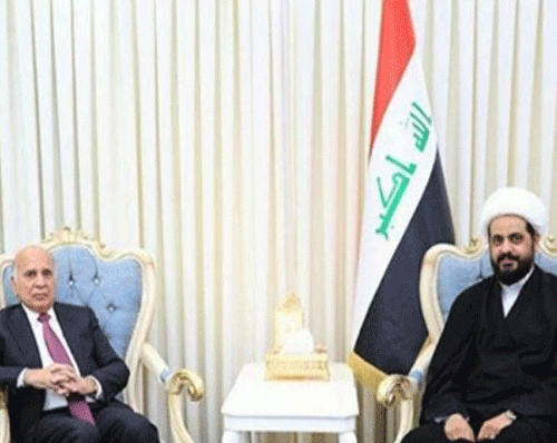 نشست الخزعلی با وزیر امور خارجه و مشاور امنیت ملی عراق