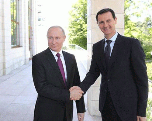 پوتین در دیدار بشار اسد: 90 درصد خاک سوریه در کنترل دمشق است