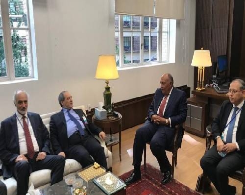 بررسی راه های پایان بحران سوریه در دیدار وزرای خارجه مصر و سوریه